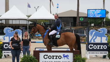 Darragh Kerins and Valentino Tuiliere take top finish in $50,000 Corro Grand Prix CSI2*