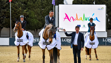 Mariano Martínez Bastida and Belano vd Wijnhoeve Z win the CSI4* 1.50m Andalucía Medium Tour Grand Prix at the Sunshine Tour