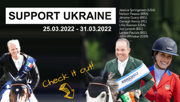 Top riders and brands support Ukraine with charity auction