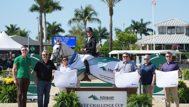 Moya and Malibu de Muze master $50,000 Adequan® WEF Challenge Cup round XI