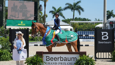 Laura Chapot and Chandon Blue can’t be caught in $50,000 Beerbaum Stables Grand Prix CSI2*