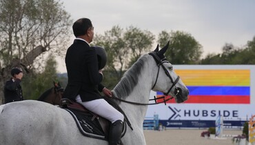 Rene Lopez Lizarazo and Stalognia take Thursday's biggest win at CSI5* Hubside Jumping Grimaud