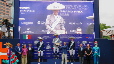 Ludger Beerbaum claims second Longines Global Champions Tour Grand Prix win of the year in electrifying Mexico City presented by GNP Seguros