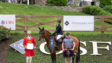 Adrienne Sternlicht takes top honors in the $37,000 FEI 1.45m Jump-off at 2022 Old Salem Farm Spring Horse Shows