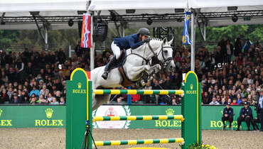 Gregory Wathelet and Nevados S win the Rolex Grand Prix at Royal Windsor Horse Show