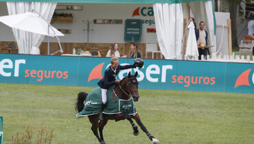 Young talent unstoppable as Gilles Thomas takes Copa S.M. El Rey - Trofeo Caser Seguros Trophy win at Longines Global Champions Tour of Madrid
