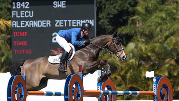 Alexander Zetterman and Flecu top $34,000 Suncast® 1.50m Championship Jumper Classic at the 2015 WEF