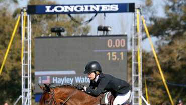 Haley Waters and Qurint speed to a $34,000 FEI HITS Jumper Classic win at HITS Ocala CSIO4*