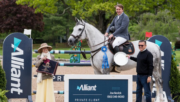 Jordan Coyle returns for top honors in the ﻿$37,000 FEI 1.45m two-phase at the 2022 Old Salem Farm Spring Horse Shows