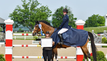 Spring storms can’t stop Cathleen Driscoll and Arome from coming out on top in $37,000 Kentucky Spring Classic 1.45m CSI3*