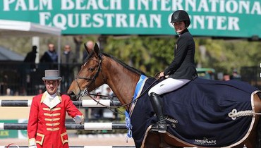 Jessica Springsteen and Davendy S victorious in Spy Coast Farm speed at 2015 WEF