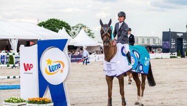 Elian Baumann and Little Lumpi E win the CSIO5* 1.50m Prize of Lotto in Sopot