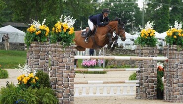 Cathleen Driscoll rockets to first place in the Turnham Green $37,000 FEI 4* Upperville Speed Stakes