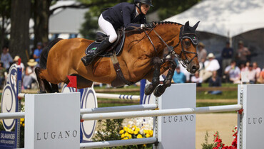 Schuyler Riley and Robin de Ponthual step it up to win the $216,000 FEI 4* Upperville Jumper Classic