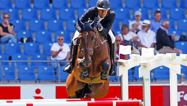 Nayel Nassar and El Conde speed to the win in Thursday's 1.50m STAWAG-Prize at CHIO Aachen