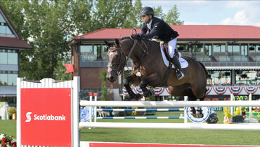 Kent Farrington and Orafina take the top honours in the CSI5* 1.55m Scotiabank Cup at Spruce Meadows