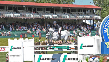 Charlise Casas wins the Lafarge CSI2* Grand Prix at Spruce Meadows