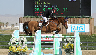 Rich Fellers and Flexible win HITS Thermal $25,000 SmartPak Grand Prix