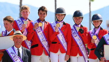Team Belgium wins gold at the FEI Jumping European Championship for Young Riders, Juniors and Children 2022 in Oliva Nova