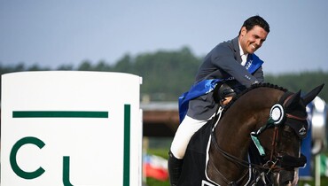 Sergio Alvarez Moya and Alamo with a home win in the CSI4* 1.60m Casas Novas Grand Prix