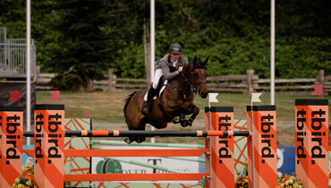 Matthew Sampson inches away with CSI3* tbird speed 1.45m victory