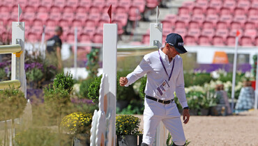 Course walk scenes at the Agria FEI Jumping World Championship