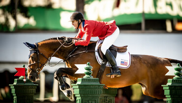 Mclain Ward and HH Azur top the CSIO5* 1.60m Tourmaline Oil Cup at the Spruce Meadows 'Masters'