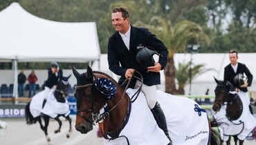Home win for Laurent Goffinet and Atome des Etisses in the CSI5* 1.60m Grand Prix at Hubside Jumping Grimaud