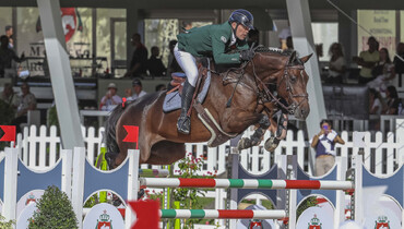 El Ghali Boukaa and A Kyss with a popular home win in Friday's CSIO4*-W 1.50m World Cup Prix in Rabat