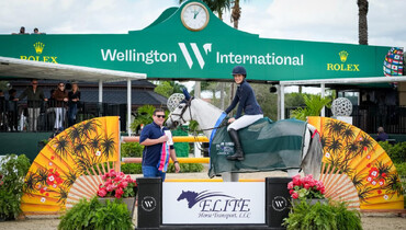Speed queens: Jessica Springsteen and Naomi Van Het Keizershof top the $37,000 Elite Horse Transport 1.45m CSI3*