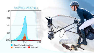 Successful horse back protection in service of better jumps