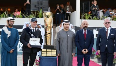 Emanuele Gaudiano and Chalou best in Friday's CSIO5* 1.60m President of the UAE Showjumping Cup Grand Prix in Abu Dhabi