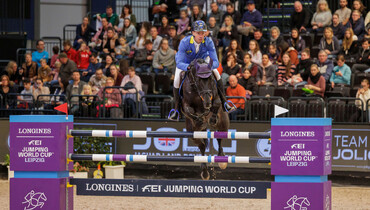 Christian Ahlmann and Solid Gold Z with Friday's biggest win at Partner Pferd Leipzig 2023