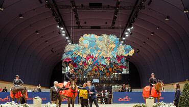 Julien Anquetin and Blood Diamond du Pont best in the CSI5* 1.50m Prix Hermès Sellier at Saut Hermès 2023