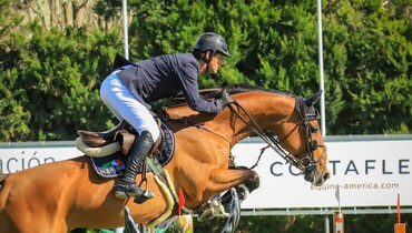 Billy Twomey and Lady Lou win the CSI4* La Equina Small Grand Prix at the Sunshine Tour