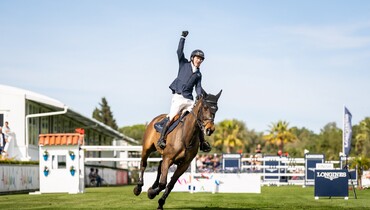 Michael Pender and HHS Calais to the top in the CSI4* 1.60m Andalucía Grand Prix at the Sunshine Tour