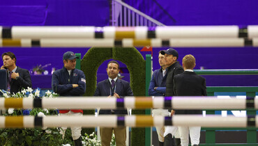 Thursday's course walk at the Longines FEI Jumping World Cup™ Final 2023 in images