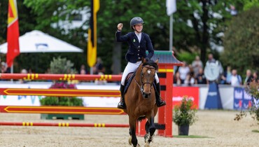 Sanne Thjissen and Con Quidam RB win the CSIO3* 1.60m Badenia Grand Prix of MVV in Mannheim