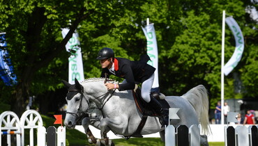Bruce Goodin and Centina victorious in the Grand Prix in  München