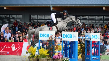 Teike Carstensen and Greece 5 win the CSI4* 1.60m Deutsche Kreditbank AG Grand Prix in Hohen Wieschendorf