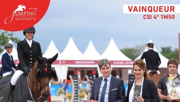 Saturday's biggest win at Jumping International Bourg-en-Bresse to Gudrun Patteet and Monalisa van'T Paradise