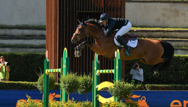 Jessica Burke and Inpulss best in the CSIO5* KEP Italy Prize at Piazza di Siena