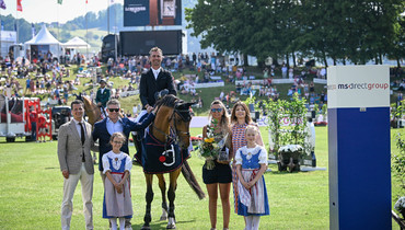 Nicolas Delmotte and Citadin du Chatellier unbeatable in Saturday's CSIO5* 1.50m Prize MS Direct Group in St. Gallen