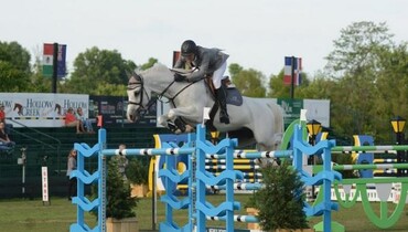 Andres Rodriguez rides to victory in the Hollow Creek Farm Grand Prix