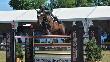 Fighting Irishman Kevin Babington is victorious in the Grand Prix at the Split Rock Jumping Tour