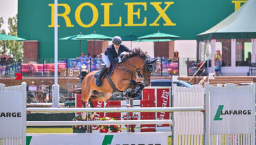 Conor Swail and Gamble top the Lafarge CSI2* Grand Prix at Spruce Meadows