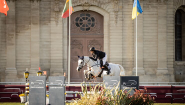 Kendra Claricia Brinkop and Ma Belle best in the CSI4* 1.45m Small Final Defender in Chantilly