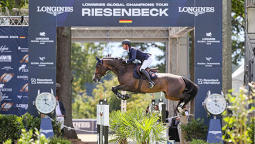 Ben Maher and Ginger Blue on top on the opening day of the Longines Global Champions Tour of Riesenbeck