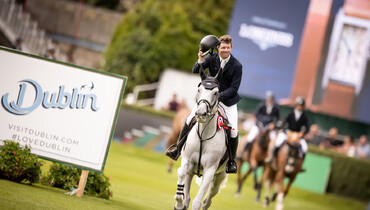 Shane Sweetnam and Out Of The Blue SCF with a home win in the Sport Ireland Classic