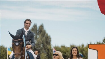 Prix Hermès Sellier Challenge Authuit at Longines Deauville Classic 2023 to Julien Anquetin and Gravity of Greenhill